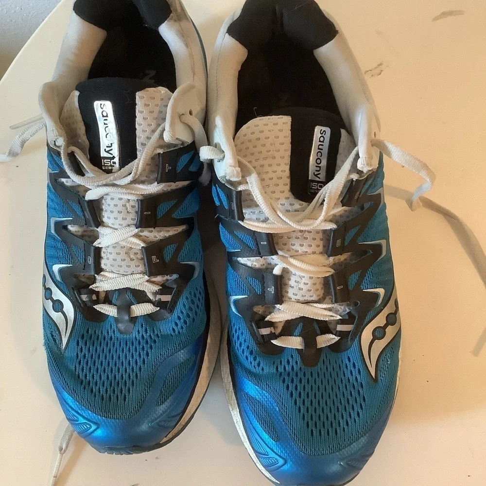 Saucony Freedom ISO Everun Running Shoes Men’s 8 Blue Stability Trainer